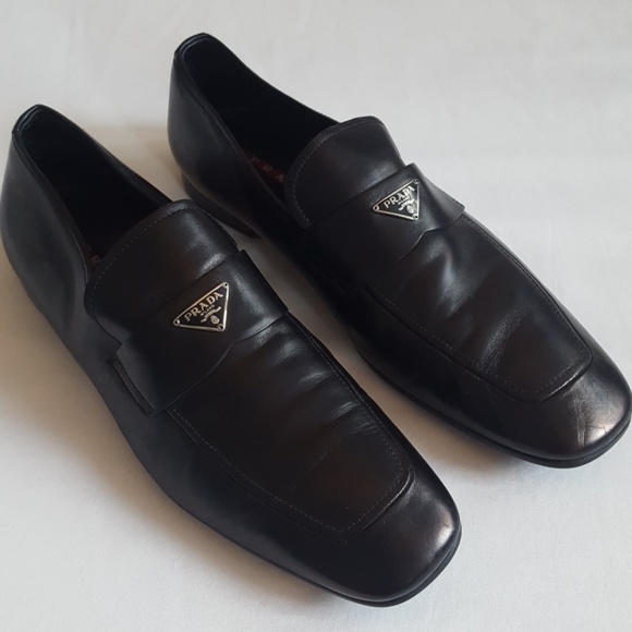 Prada Other - Mens Black Leather PRADA Dress Shoes Loafers